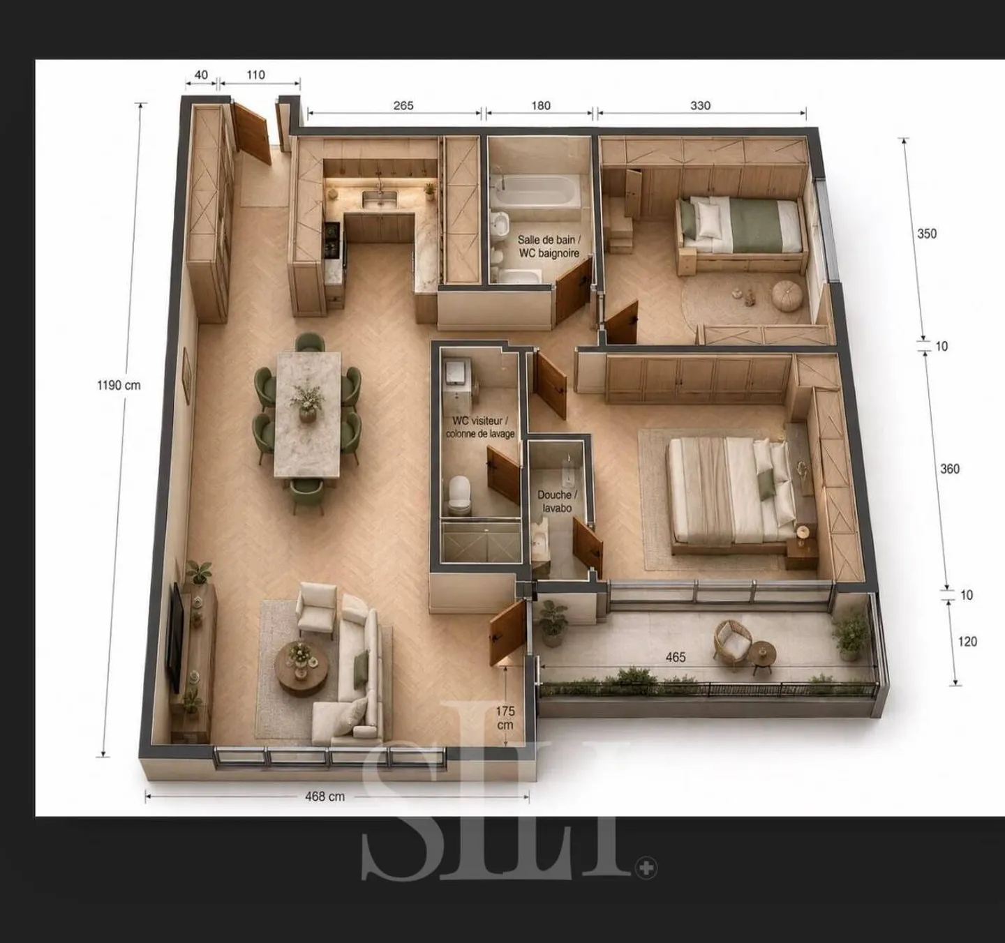 Appartement spacieux à Clarens - Photo 2 sur 13