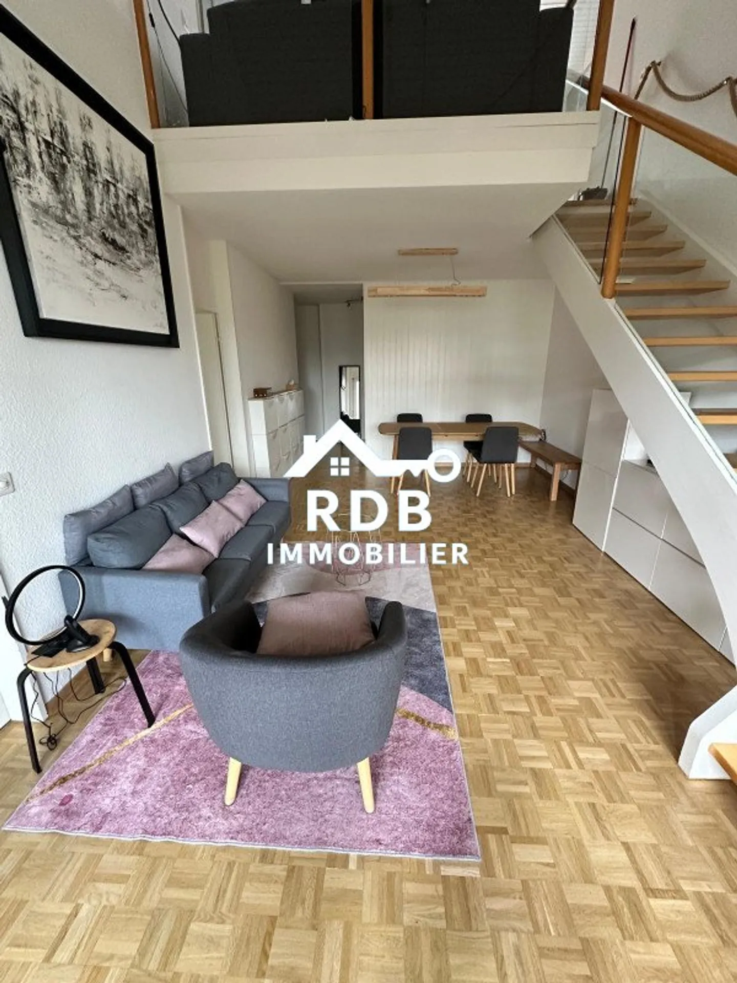 6,5-Zimmer-Duplexwohnung im 2. Stock ohne Aufzug Thônex 1226 - Foto 2 von 8