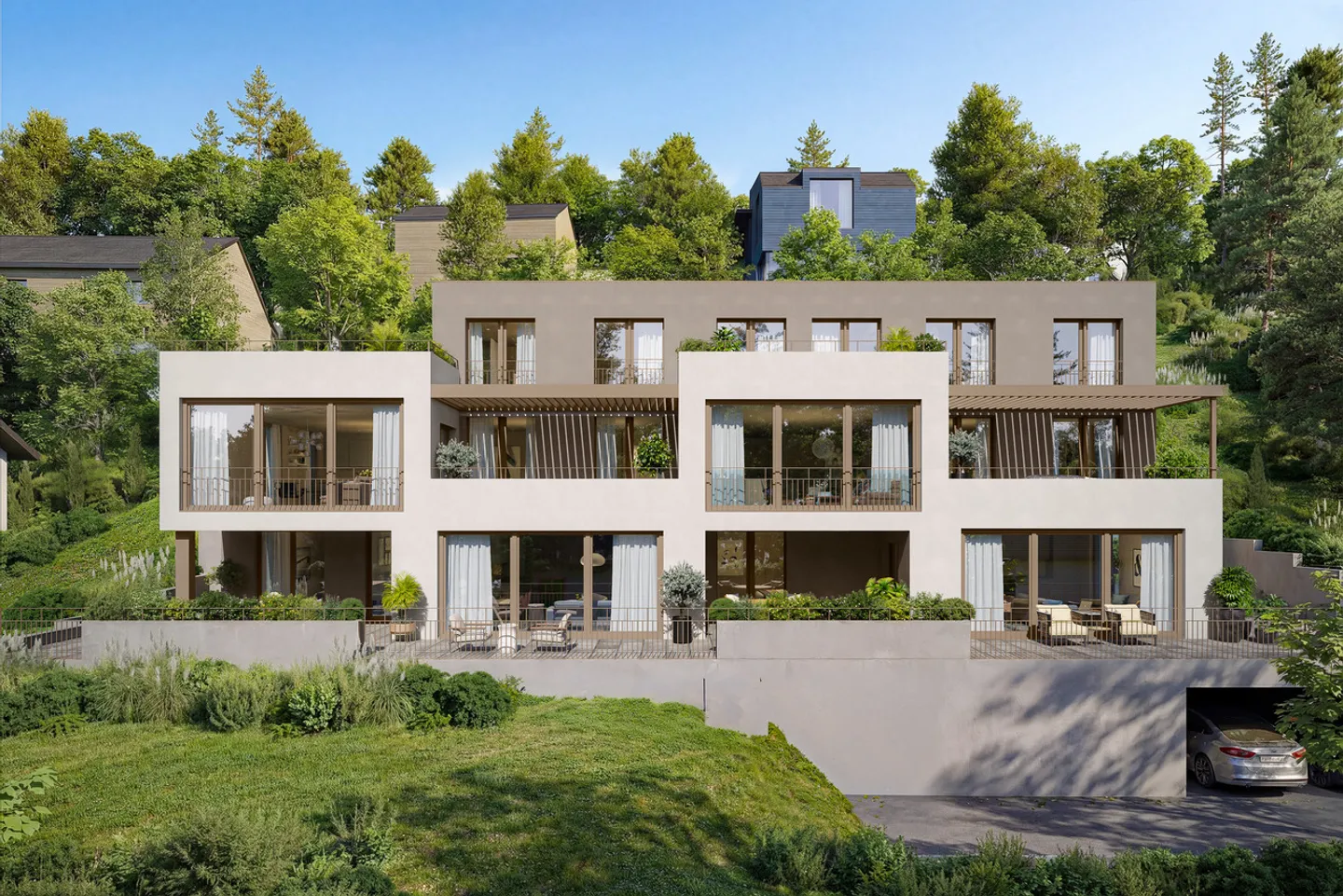 Modernes Gartenapartment in Seon - Foto 2 von 13