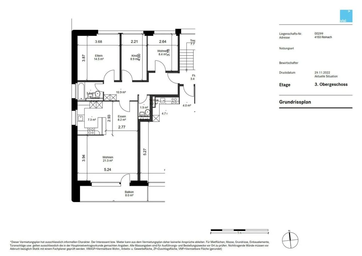 Charmante Wohnung in Reinach - Foto 9 von 9