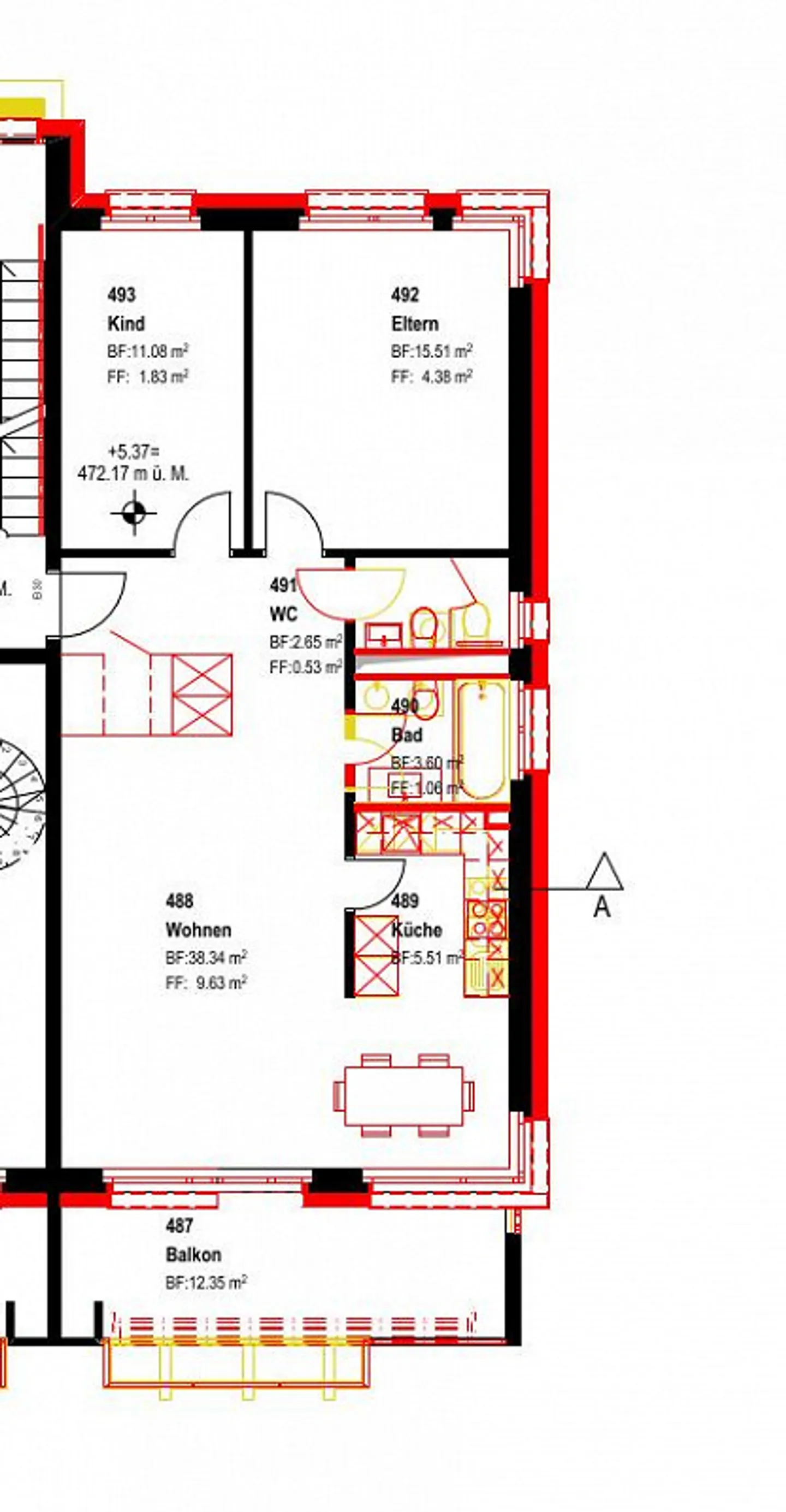 Appartement 3.5 pièces dans un emplacement calme - Photo 5 sur 5