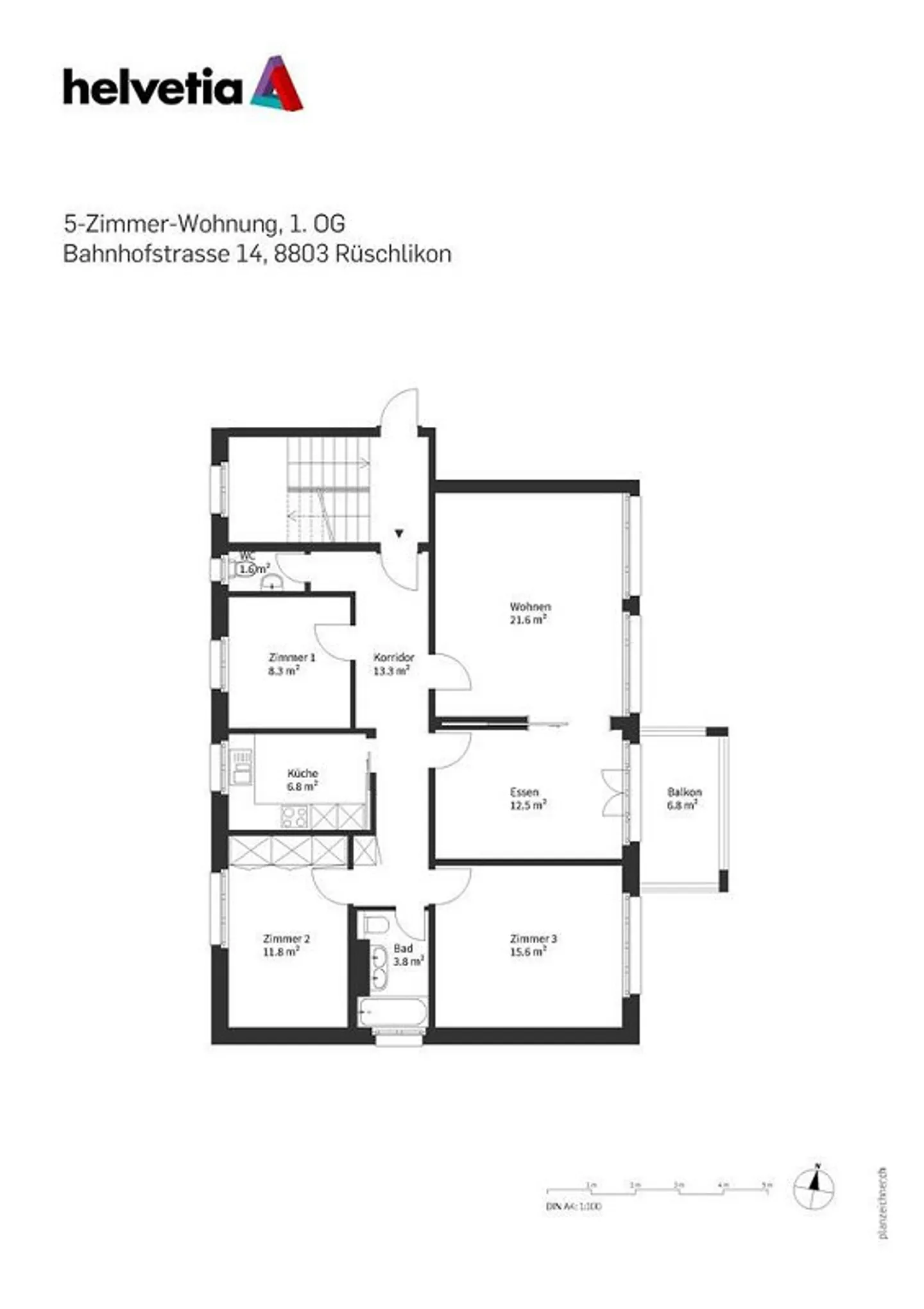 Charmante Wohnung in Rüschlikon - Foto 8 von 9