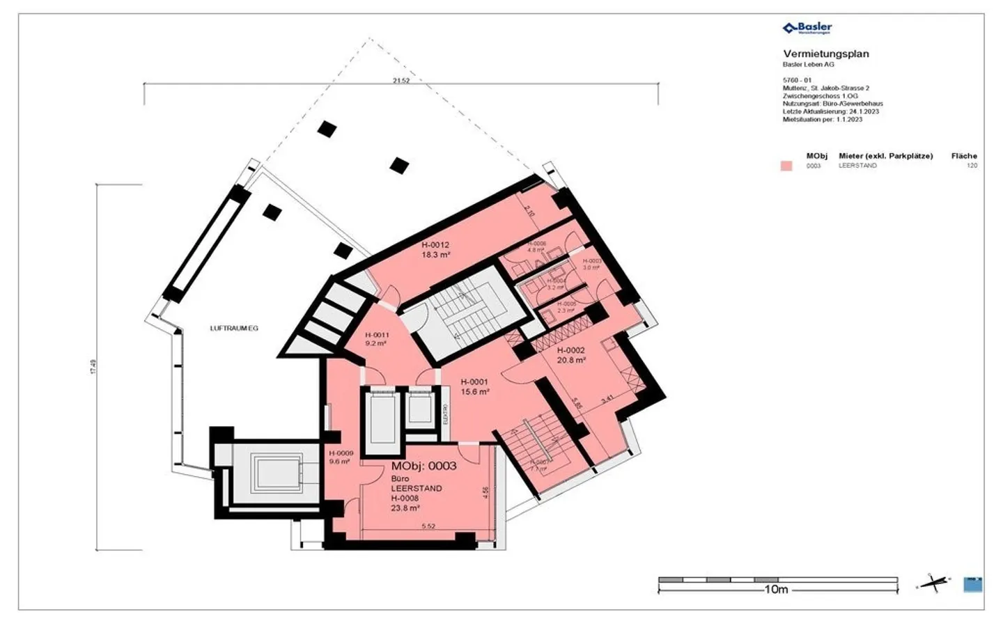 Doppelstöckige Bürofläche an Toplage in Muttenz - Foto 11 von 12