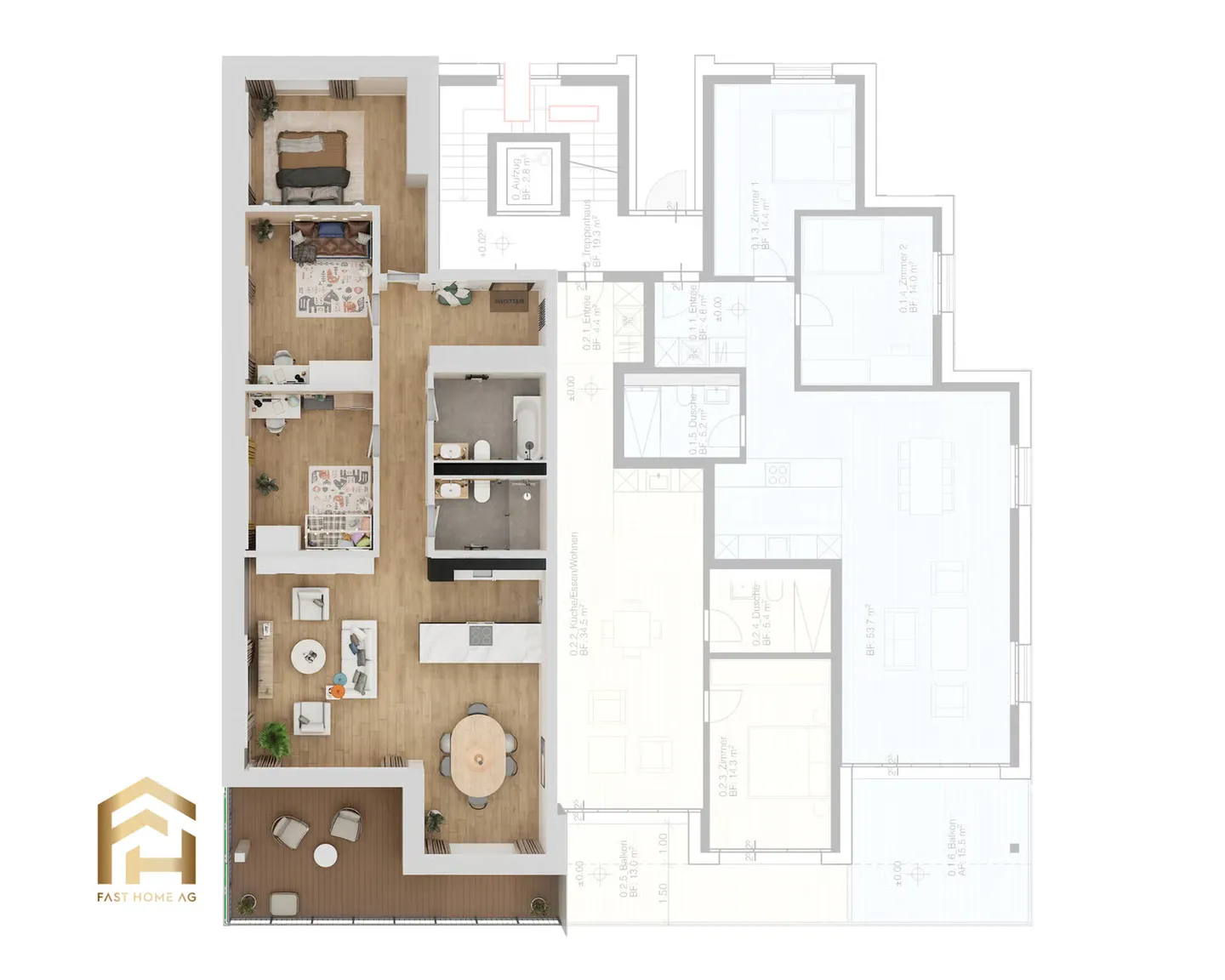First occupancy MFH Imbach 4.5 room apartment - Photo 6 of 8