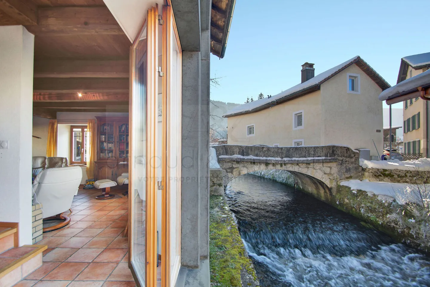In riva al fiume, a 25 minuti dal Lago di Neuchâtel - Foto 1 di 8