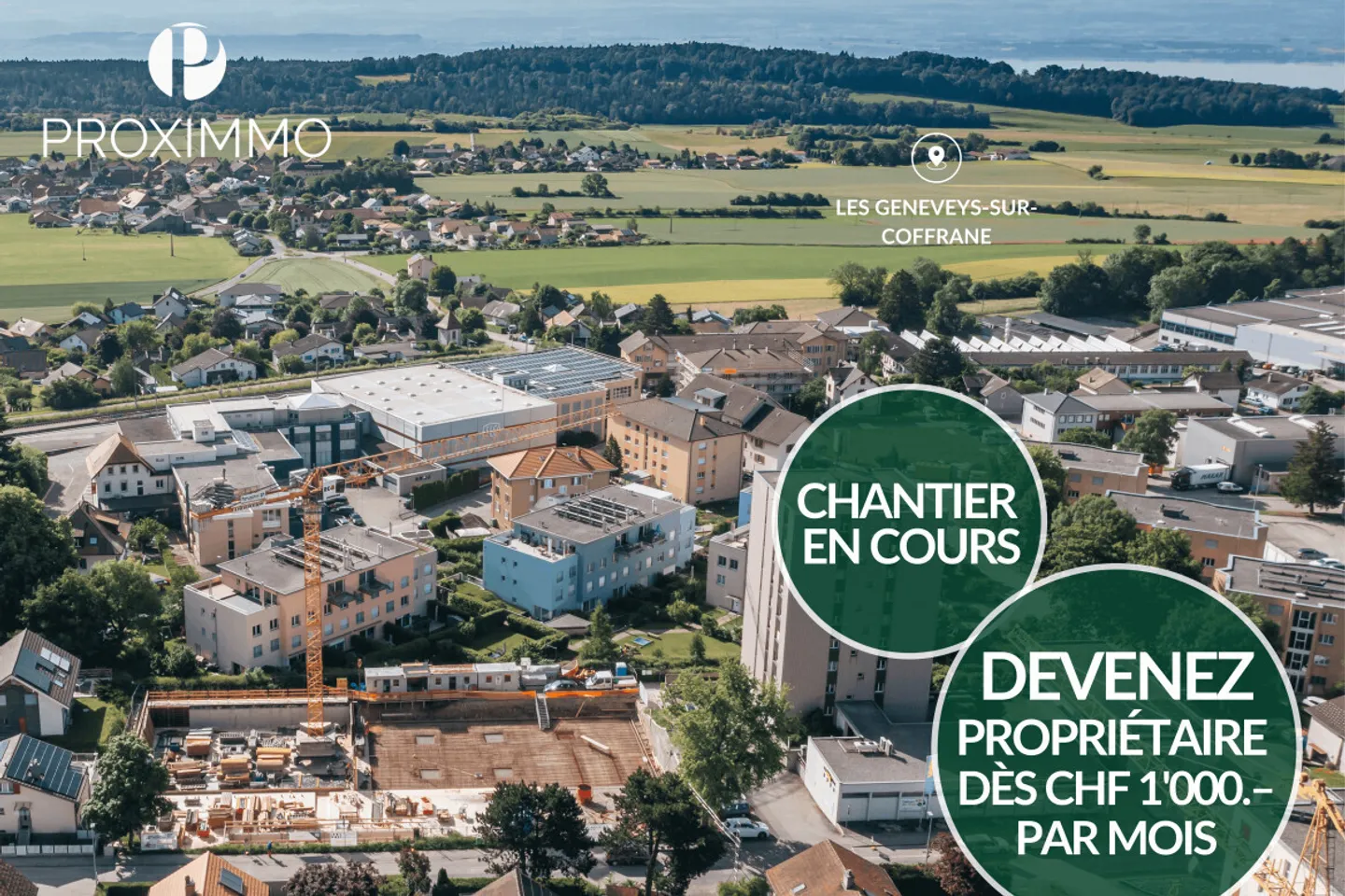 CHANTIER EN COURS ! UN CADRE PRIVILÉGIÉ ENTRE NEUCHÂTEL ET LA CHAUX-DE-FONDS - Photo 1 sur 9
