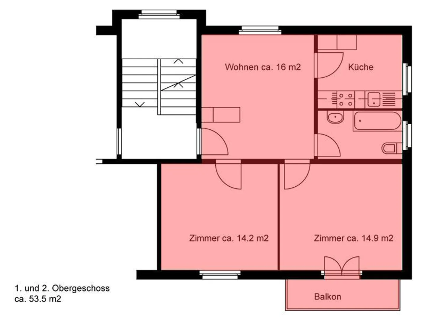 Appartamento temporaneo di 2,5 stanze a Winterthur - Foto 9 di 9