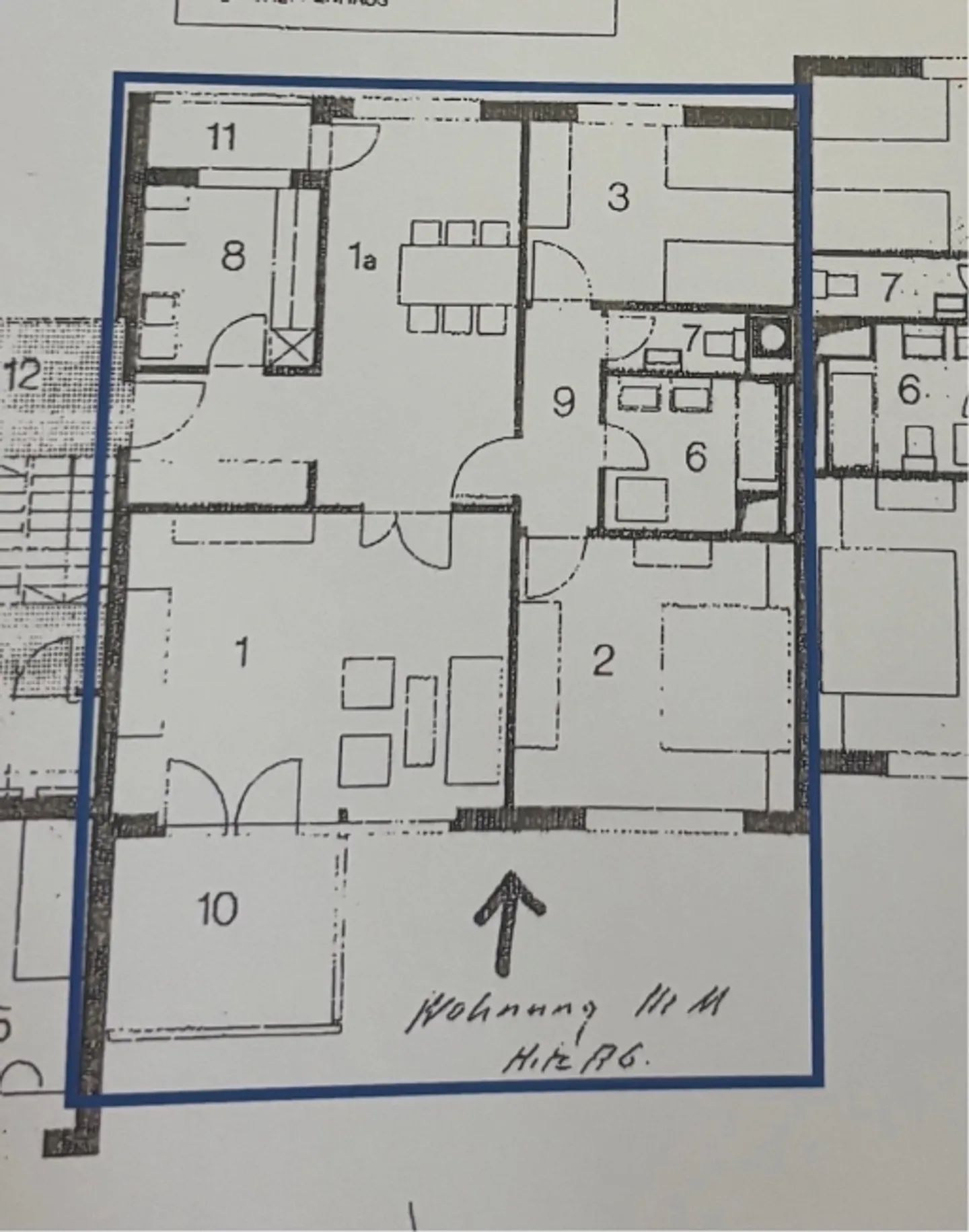 3.5-room apartment with two balconies, private washing tower and underground parking space - Photo 10 of 10
