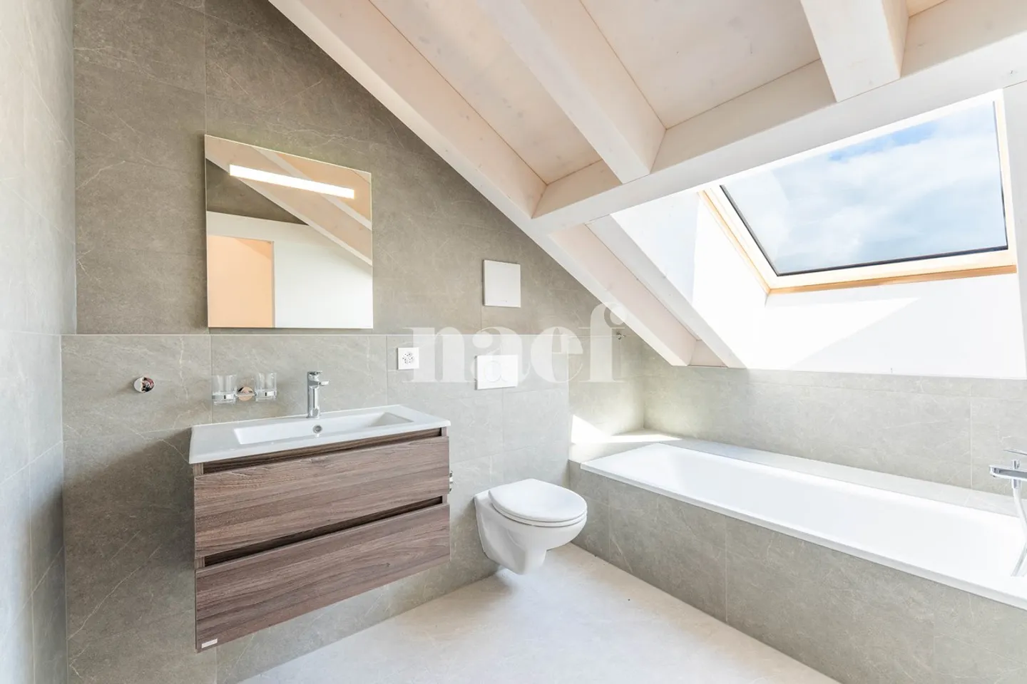 Neues Duplex-Apartment mit 5,5 Zimmern und großem Balkon in Prévonloup zu verkaufen - Foto 9 von 10