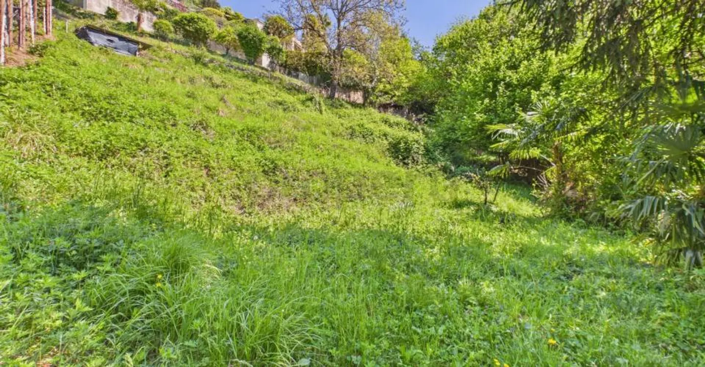 Grand terrain constructible avec vue sur le lac dans une zone tranquille, Viganello - Photo 9 sur 11