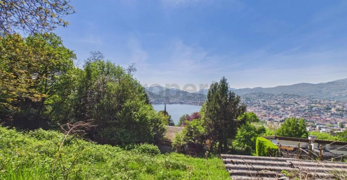 Grand terrain constructible avec vue sur le lac dans une zone tranquille, Viganello - Photo 6 sur 11