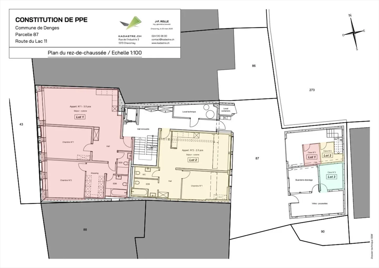 DENGES, nouvelle promotion, appartement de 3,5 pièces au rez-de-chaussée - Photo 4 sur 4