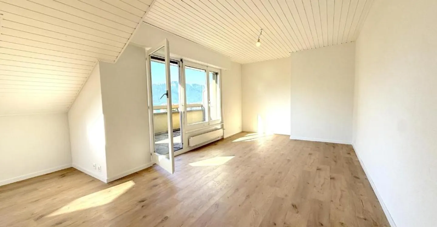 Large 3.5-room apartment with balcony on the top floor - Photo 3 of 9