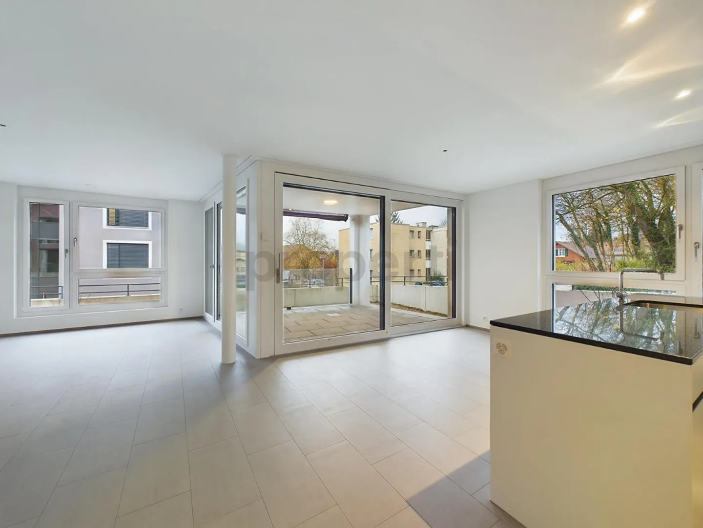 Modern Kitchen Island, Seating Area with Garden & Minergie Standard! - Photo 1 of 9
