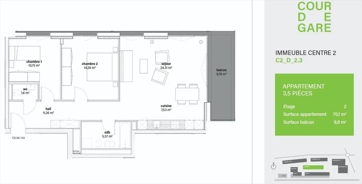 3.5 Room Apartment - Photo 6 of 7