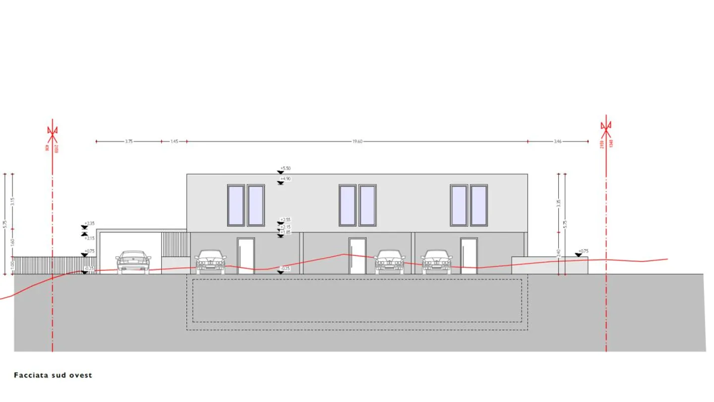 Building land with project for three residential units - Photo 1 of 5