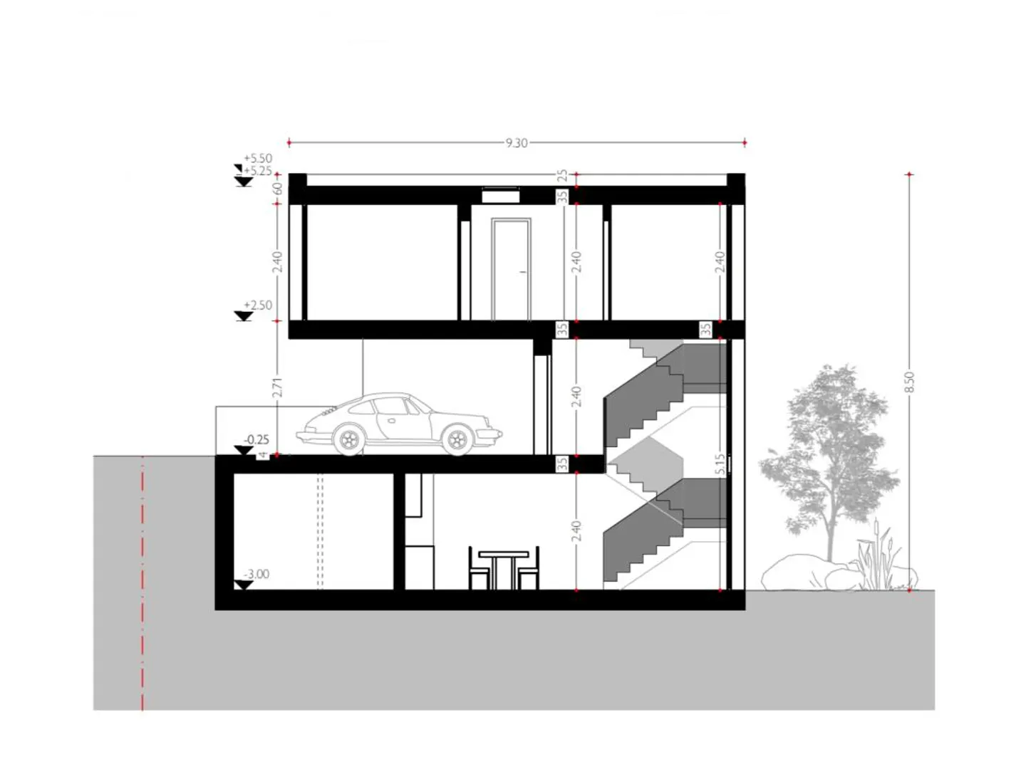 Building land with project for three residential units - Photo 5 of 5
