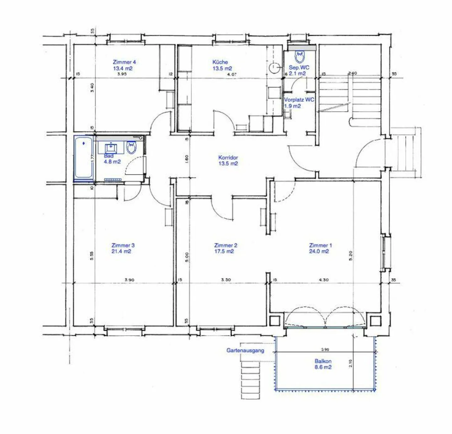 Grosszügige 4,5-Zimmer Erdgeschosswohnung im Kirchenfeld-Schosshald... - Foto 9 von 9