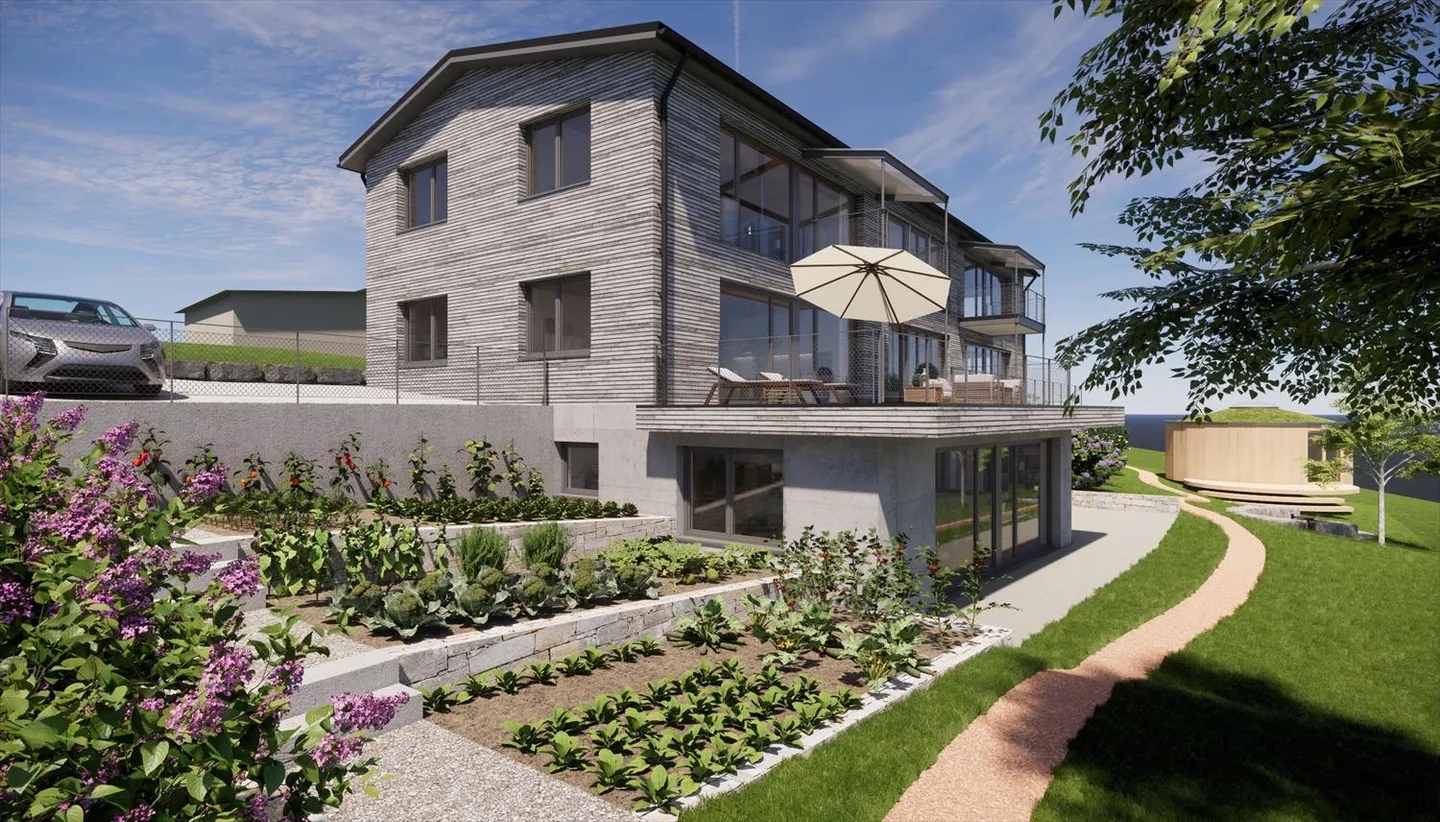 Appartement écologique de 2,5 pièces avec vue sur la forêt à Wienacht-Tobel - Photo 1 sur 8