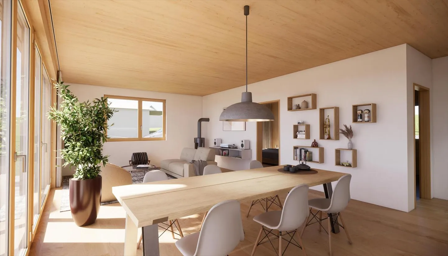 Appartement écologique de 2,5 pièces avec vue sur la forêt à Wienacht-Tobel - Photo 4 sur 8