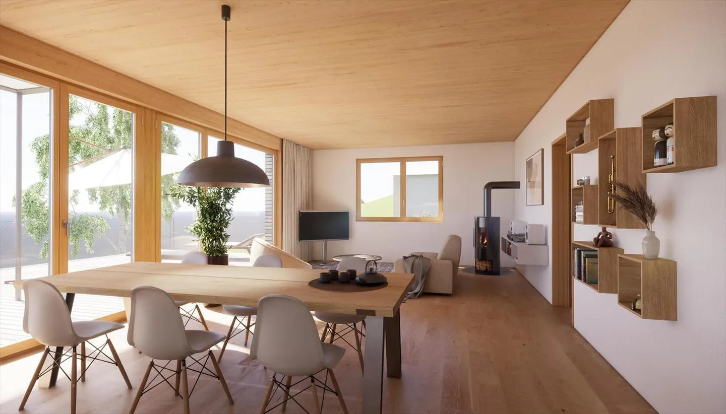 Appartement écologique de 2,5 pièces avec vue sur la forêt à Wienacht-Tobel - Photo 5 sur 8