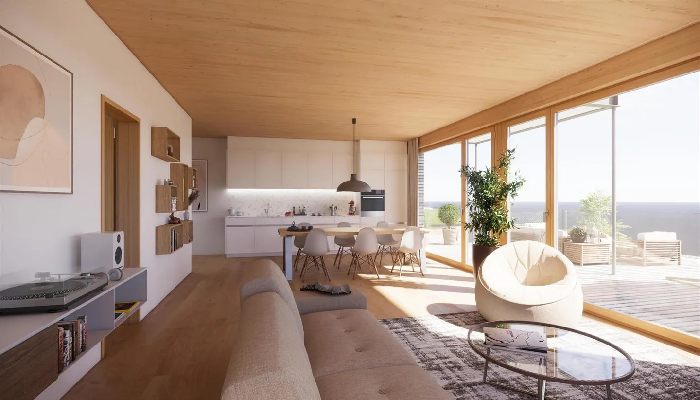 Appartement écologique de 2,5 pièces avec vue sur la forêt à Wienacht-Tobel - Photo 6 sur 8