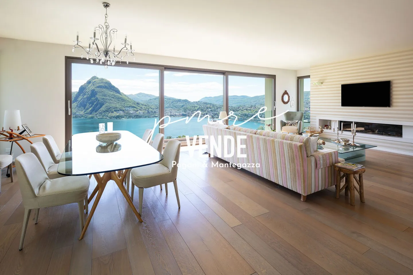 VILLA PRESTIGIOSA A LUGANO RUVIGLIANA CON ECCITANTE VISTA SUL LAGO - Foto 1 di 27