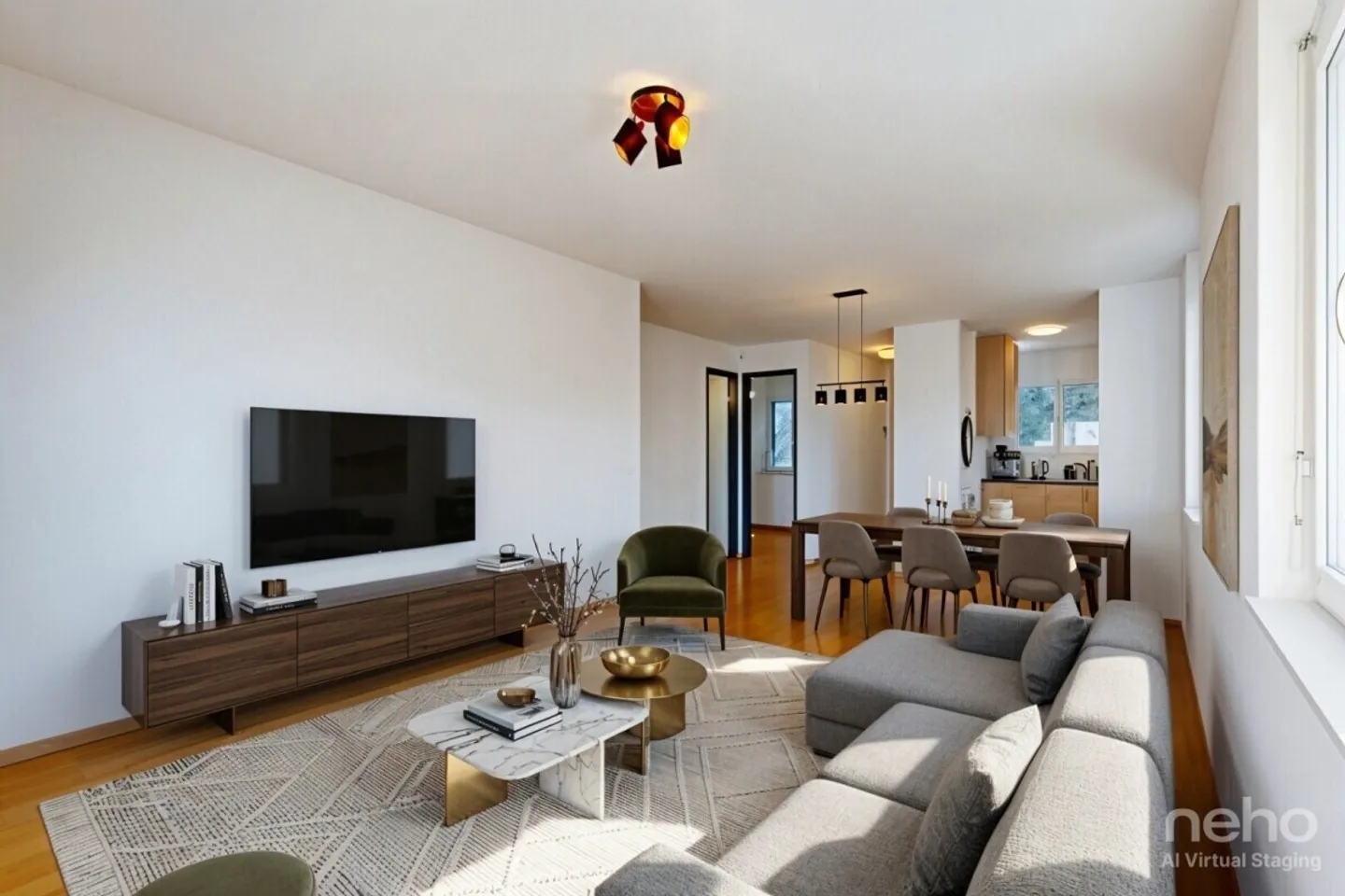 3.5 room apartment with garage box in Bramois - Photo 2 of 12