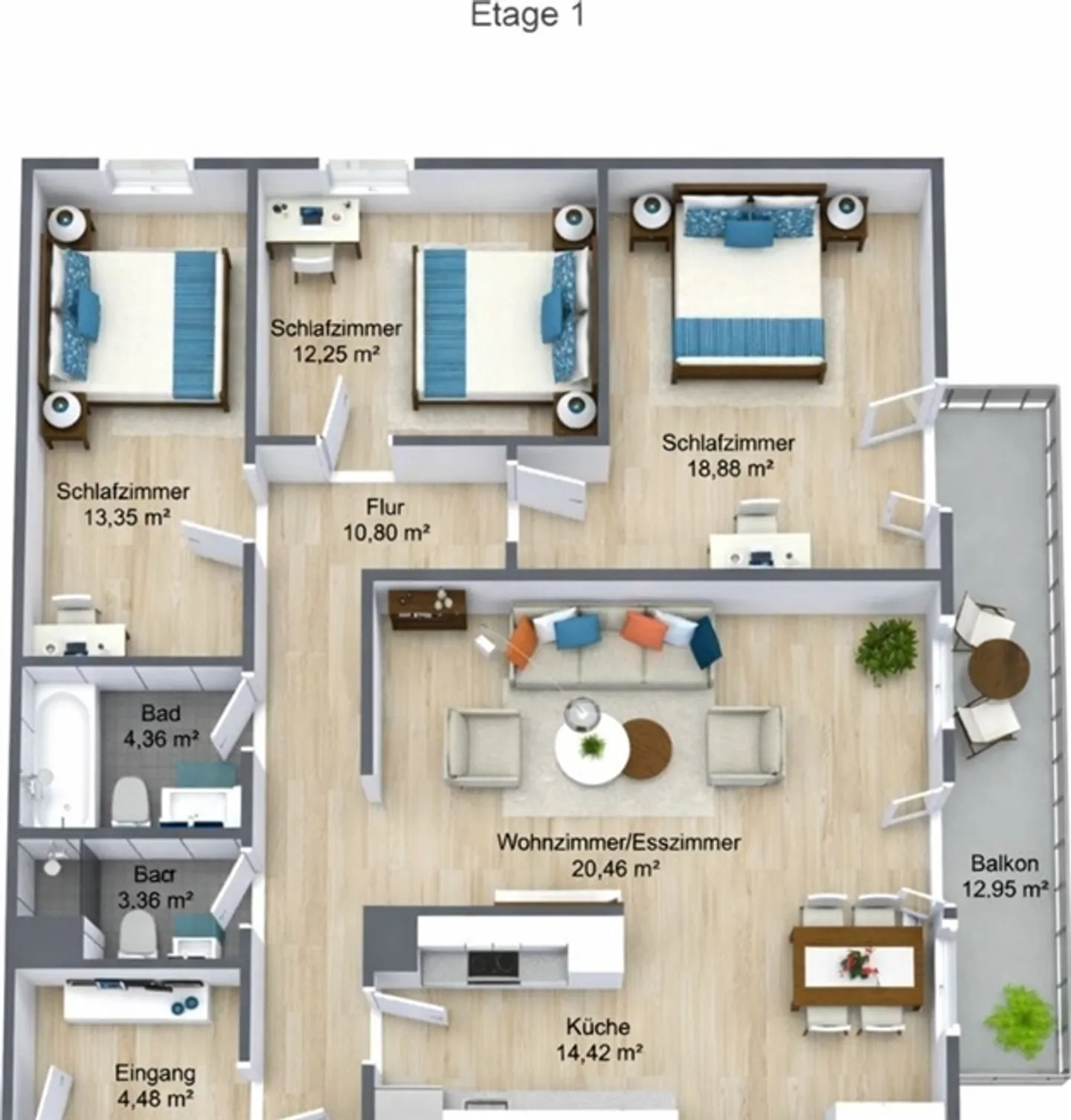 4.5-room apartment with balcony in Lyss - quiet & family-friendly - Photo 11 of 11