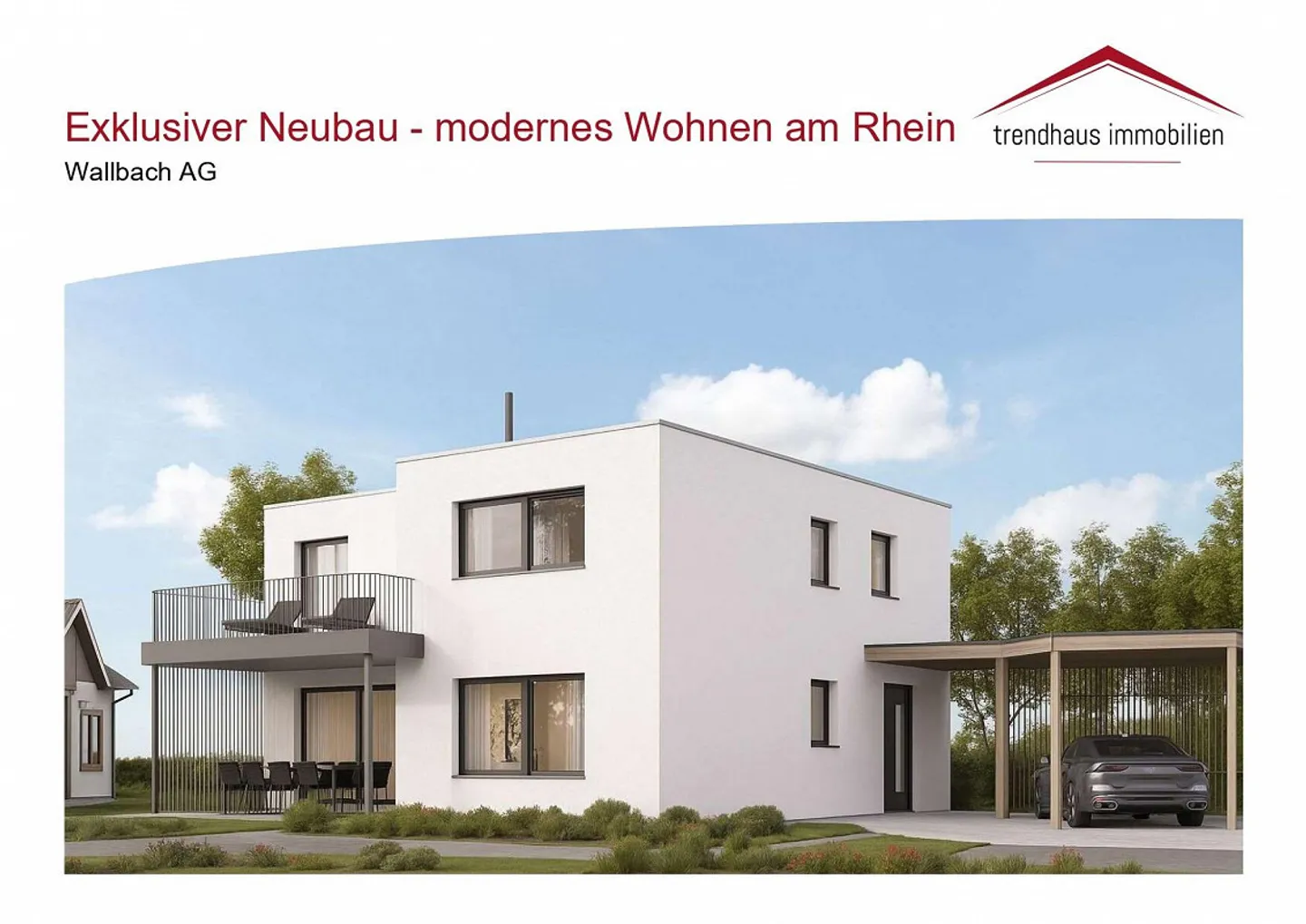 Nuova costruzione esclusiva - vita moderna sul Reno - casa unifamiliare a Wallbach AG - Foto 1 di 11