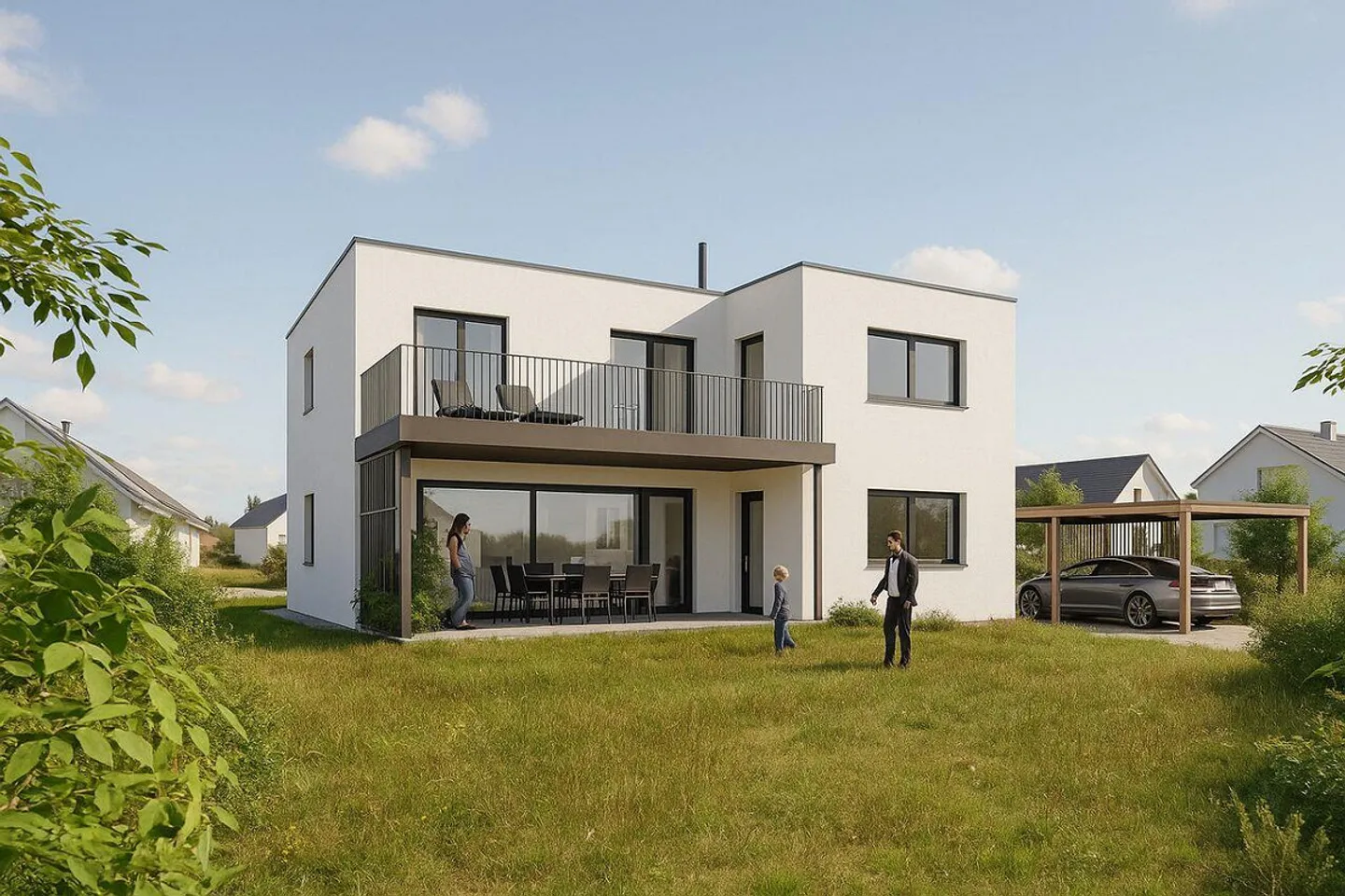 Nuova costruzione esclusiva - vita moderna sul Reno - casa unifamiliare a Wallbach AG - Foto 2 di 11