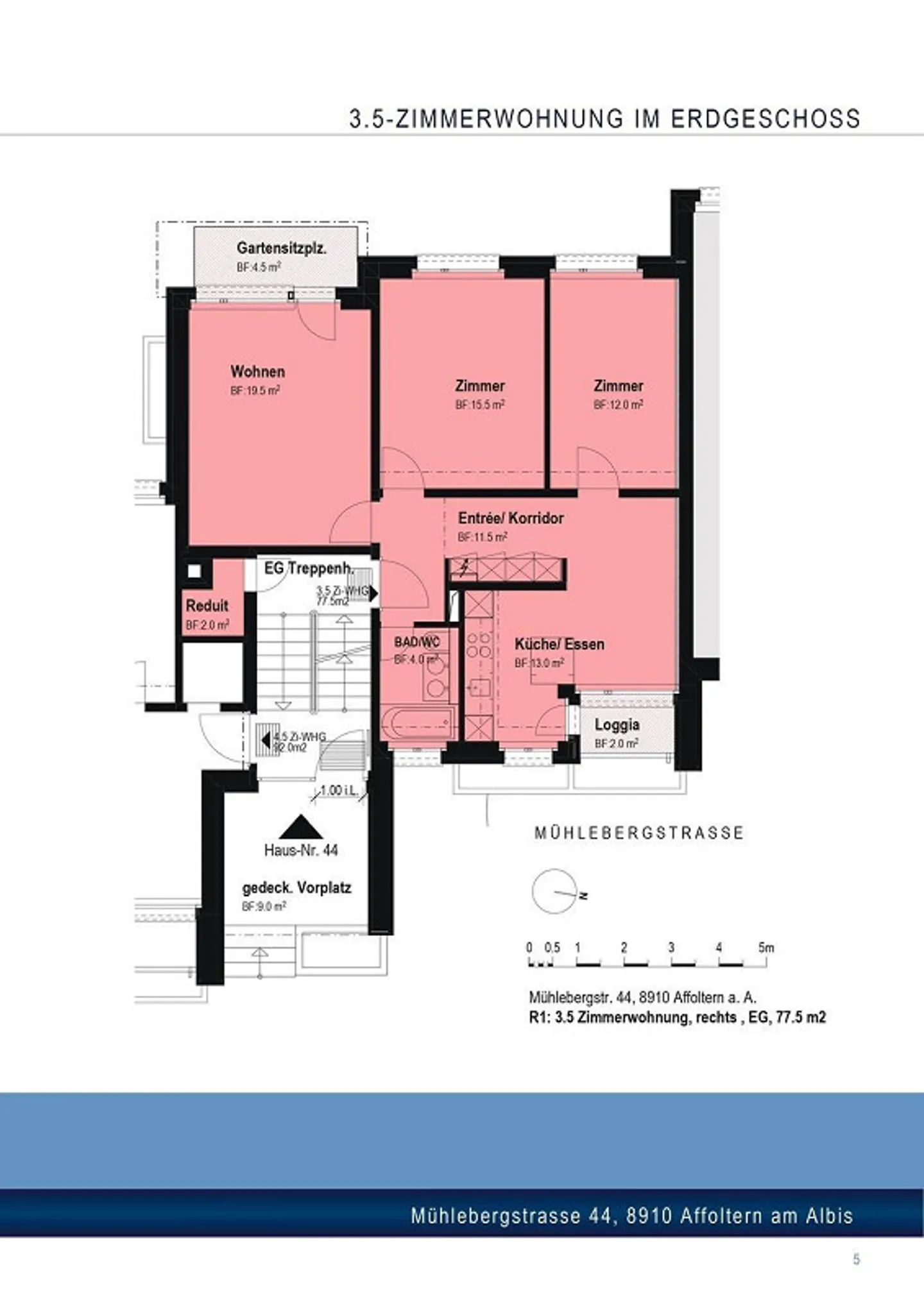 Renovated 3.5-room apartment with balcony - Photo 10 of 10
