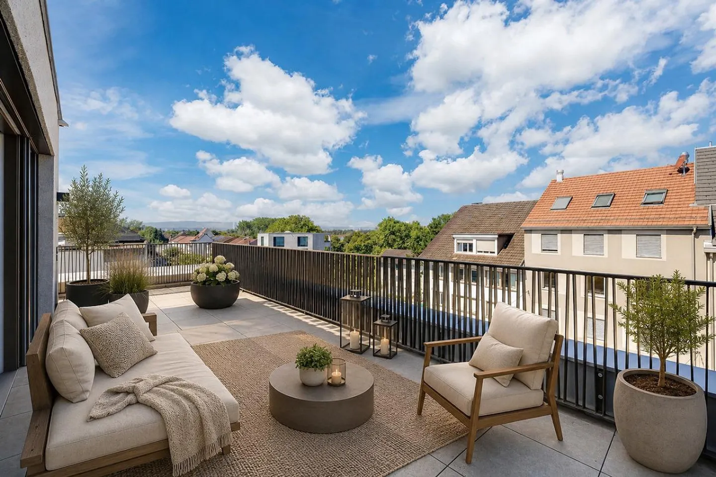 Sunny Attic in Riehen - Wide View & Spacious Terraces (W4.2) - Photo 9 of 22