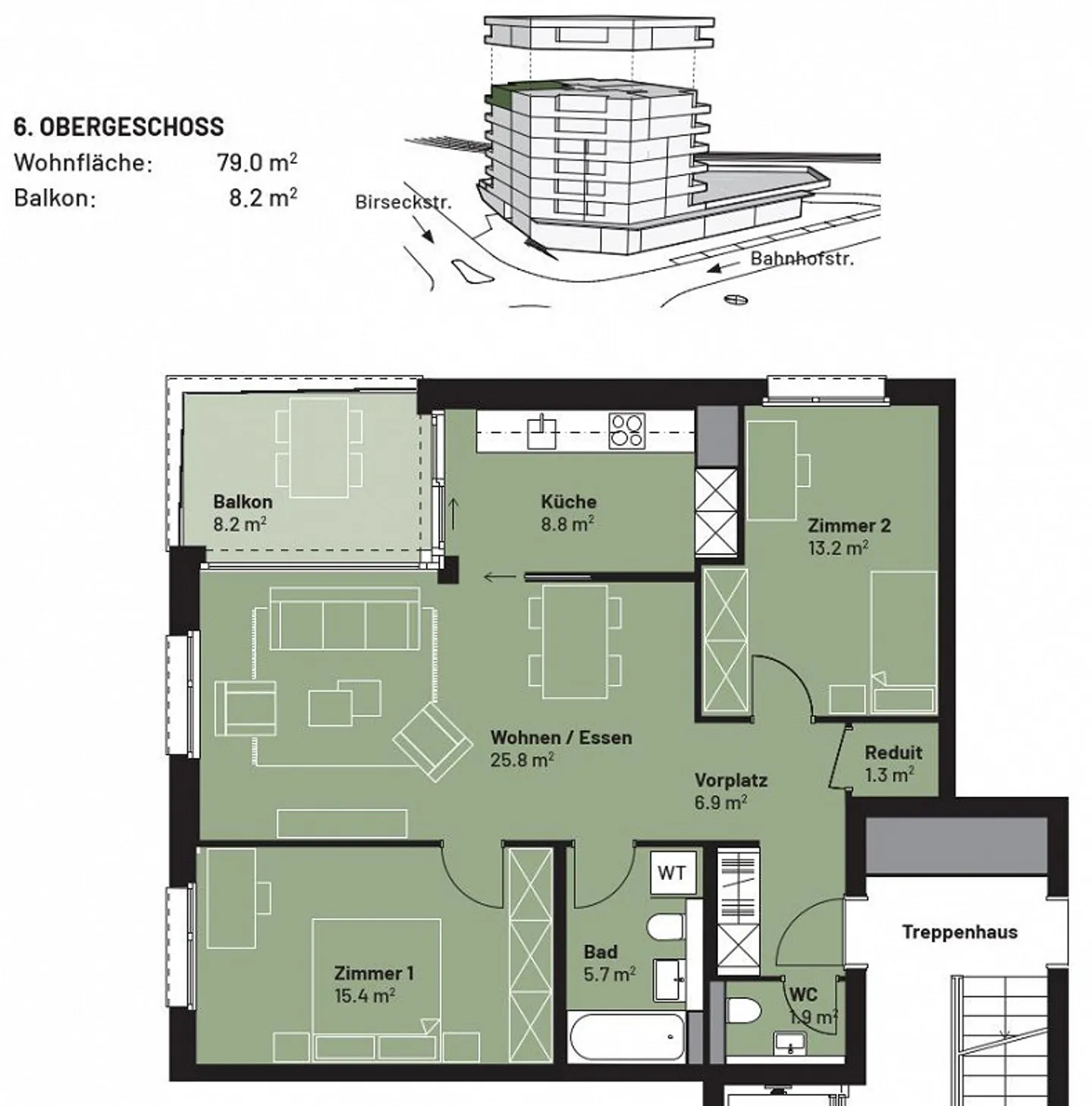 Appartement 3.5 pièces inondé de lumière - Photo 12 sur 12