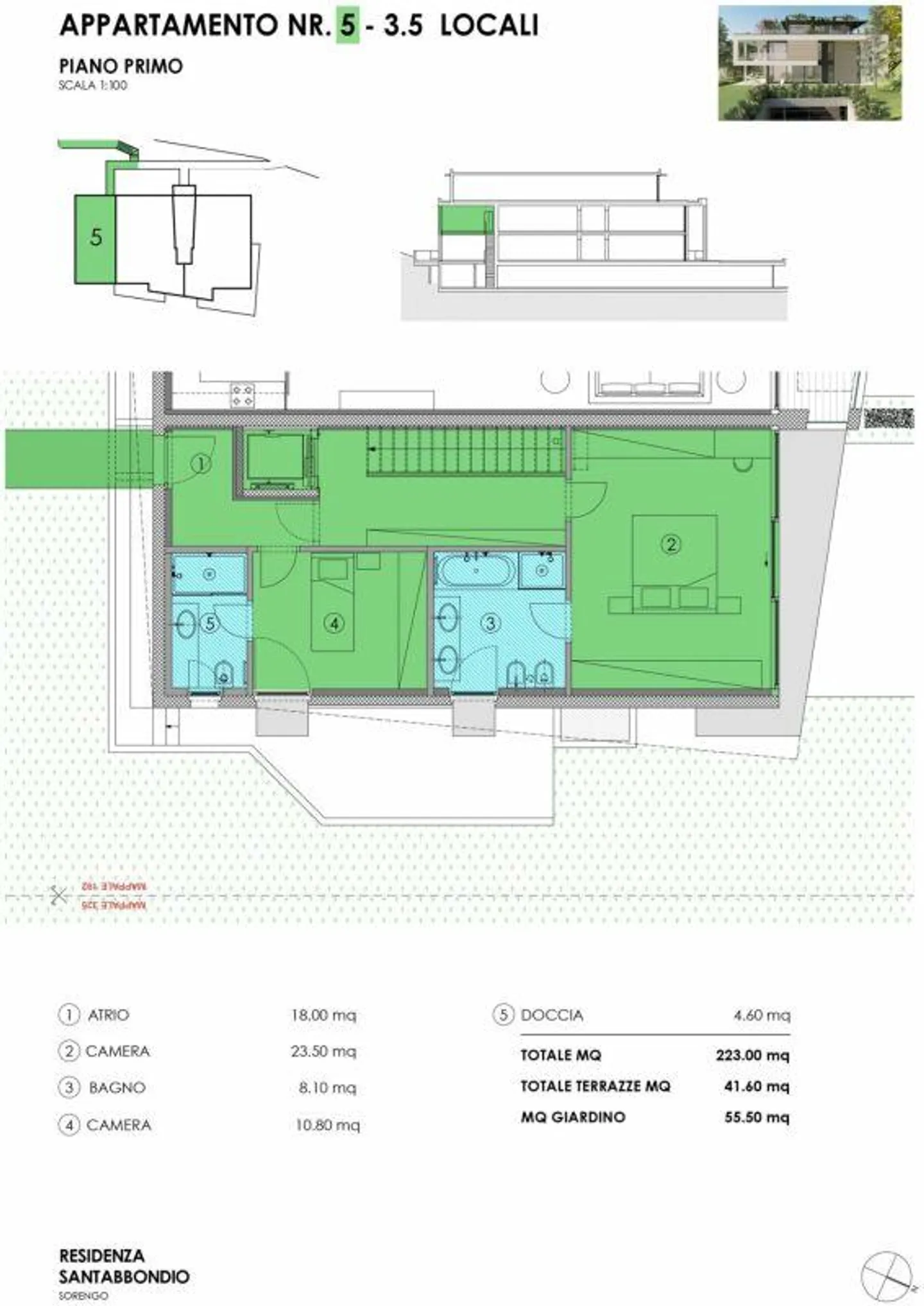 SORENGO · HIGH-QUALITY TRIPLEX WITH GARDEN · EMBEDDED IN NATURE - Photo 13 of 13