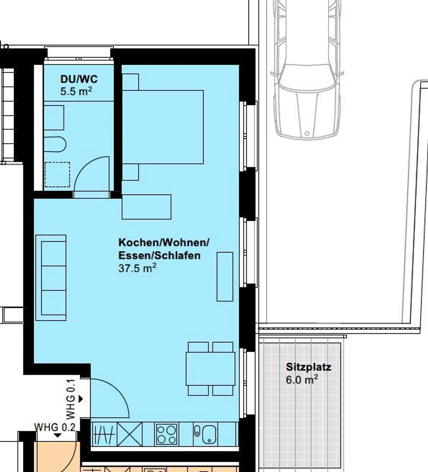 Stylish 1.5 room apartment in Rorschach - Photo 8 of 8