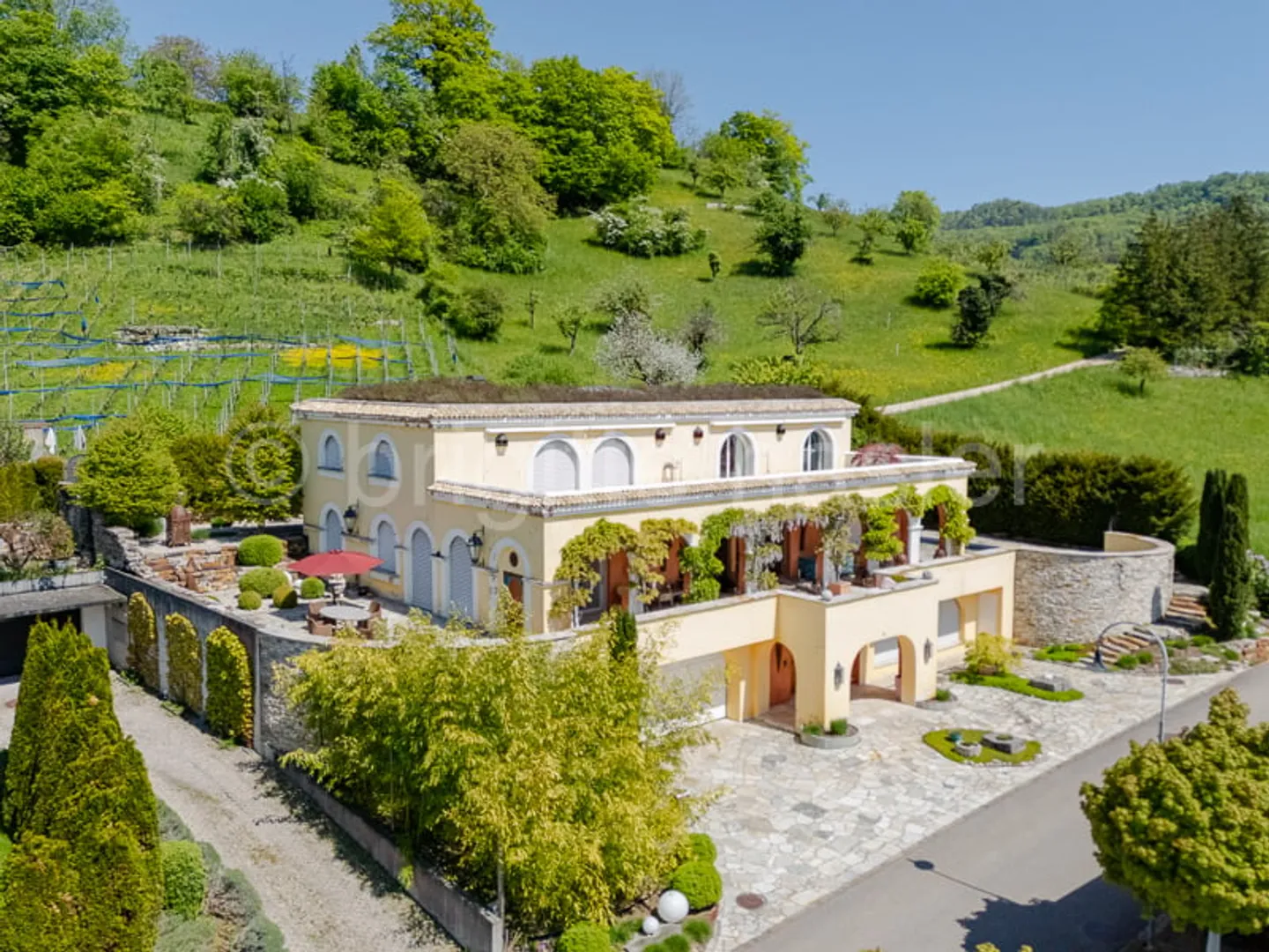 12-Zi-Villa mit aussergewöhnlichem Flair und Wohnambiente an begehrter Südhanglage an der Sonnhalde - Foto 1 von 5