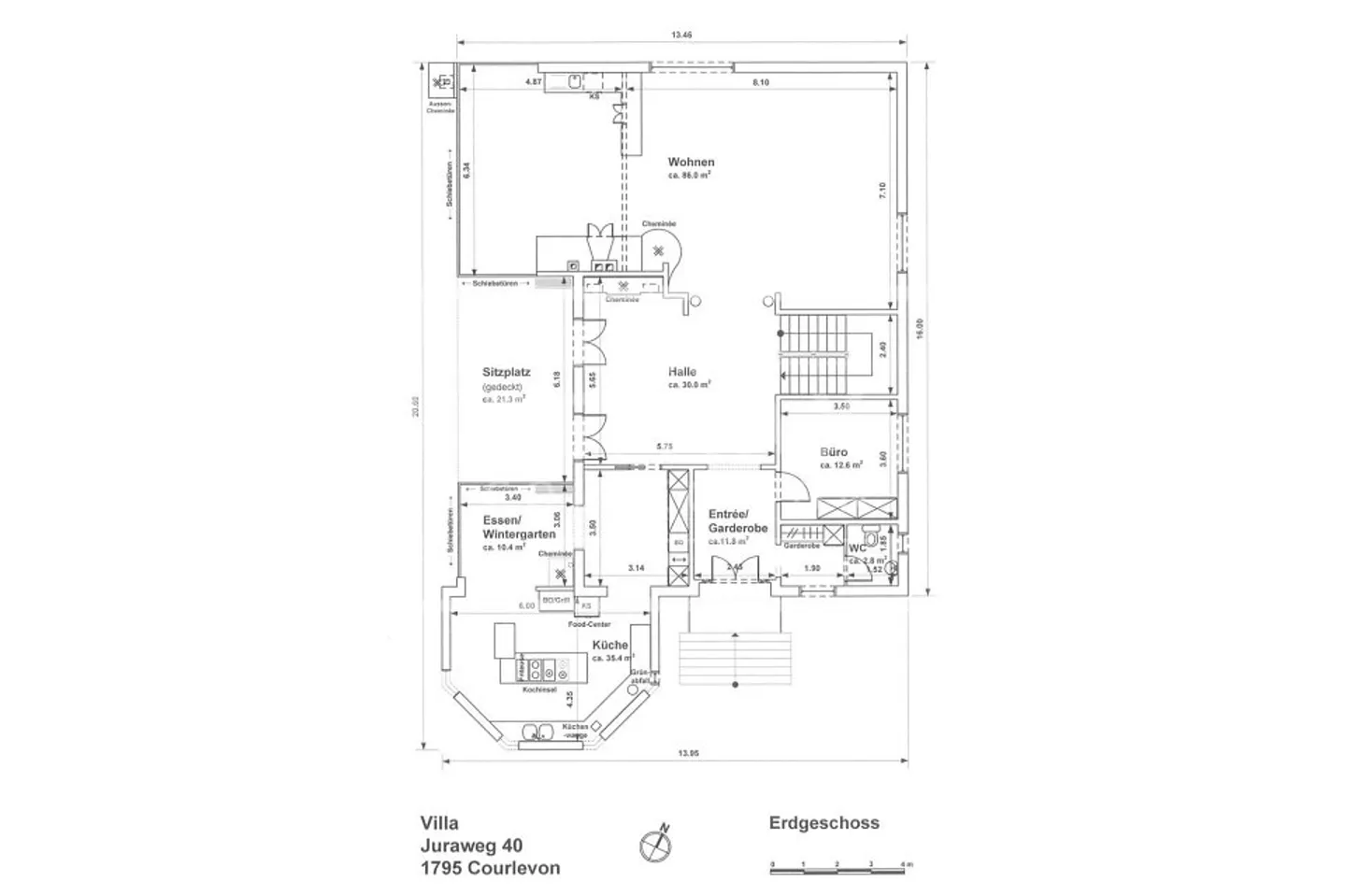 Sumptuous Villa in Courlevon (Com. Morat) Between Nature, Calm and Lake View - Photo 3 of 9