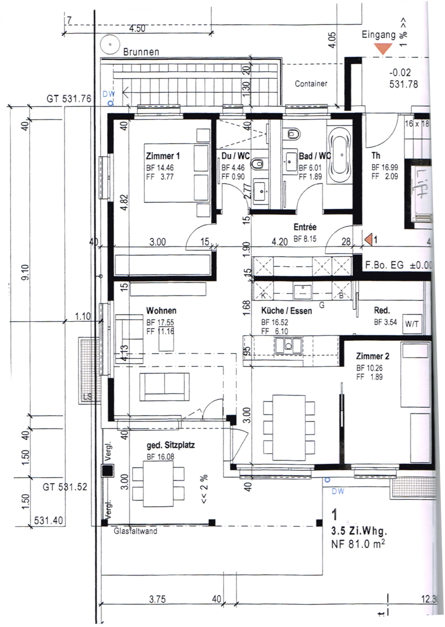 Prima locazione appartamento giardino 3.5 stanze nuovo - Foto 8 di 8