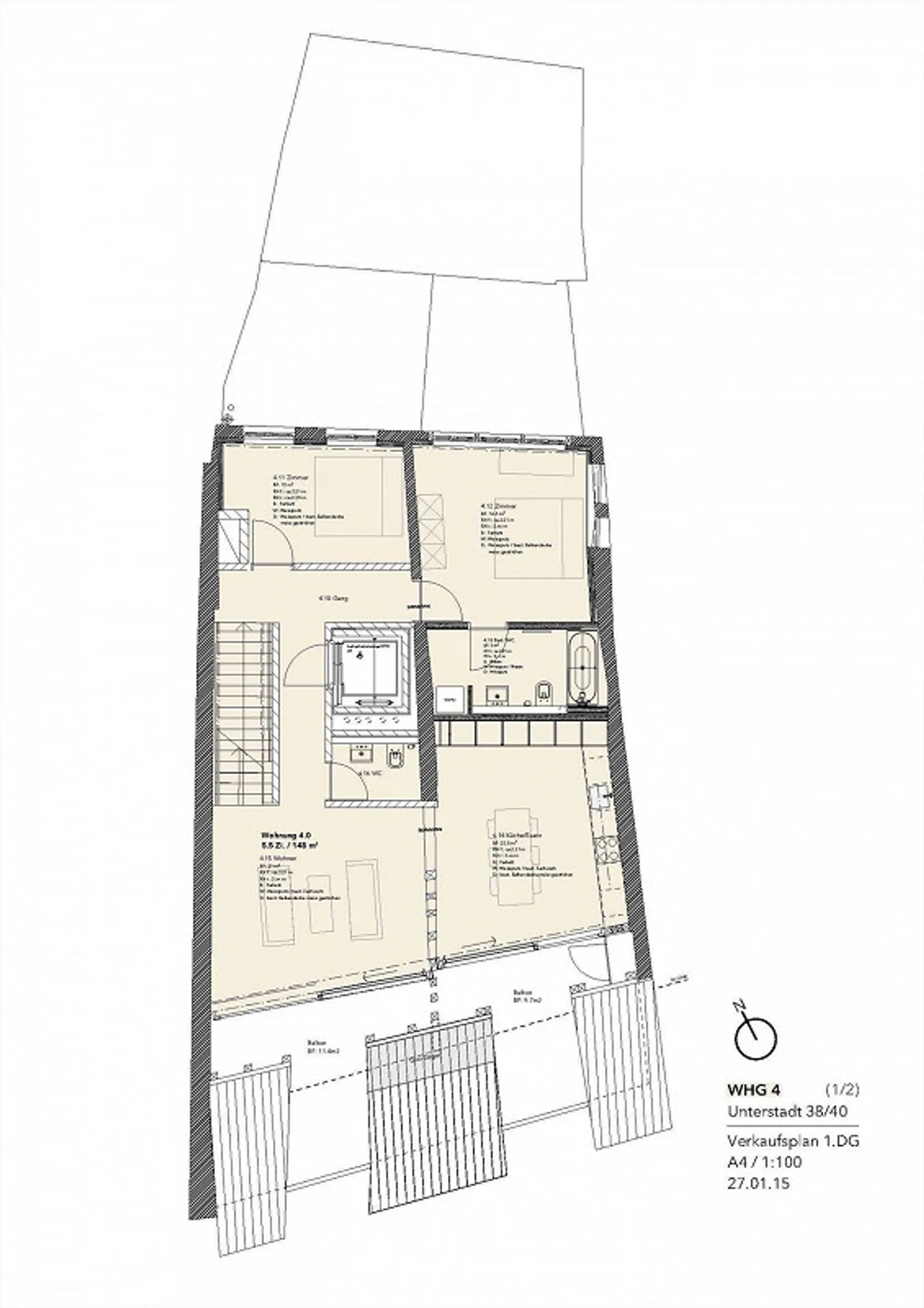 Traumhafte 4.5-Maisonette-Wohnung in Schaffhausen! - Foto 8 von 9