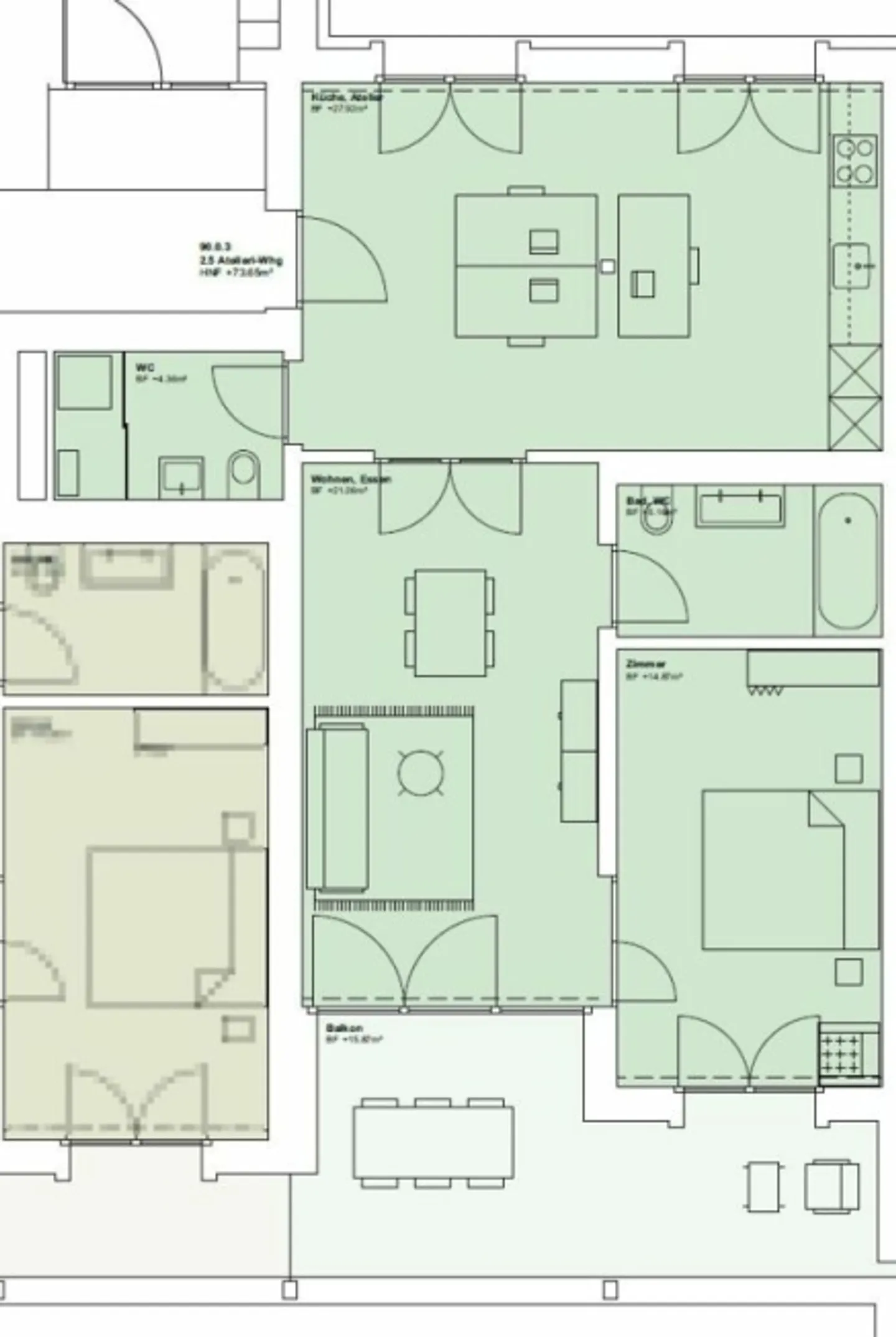 Appartamento atelier nel quartiere suburbano di Schweighof - Foto 8 di 8