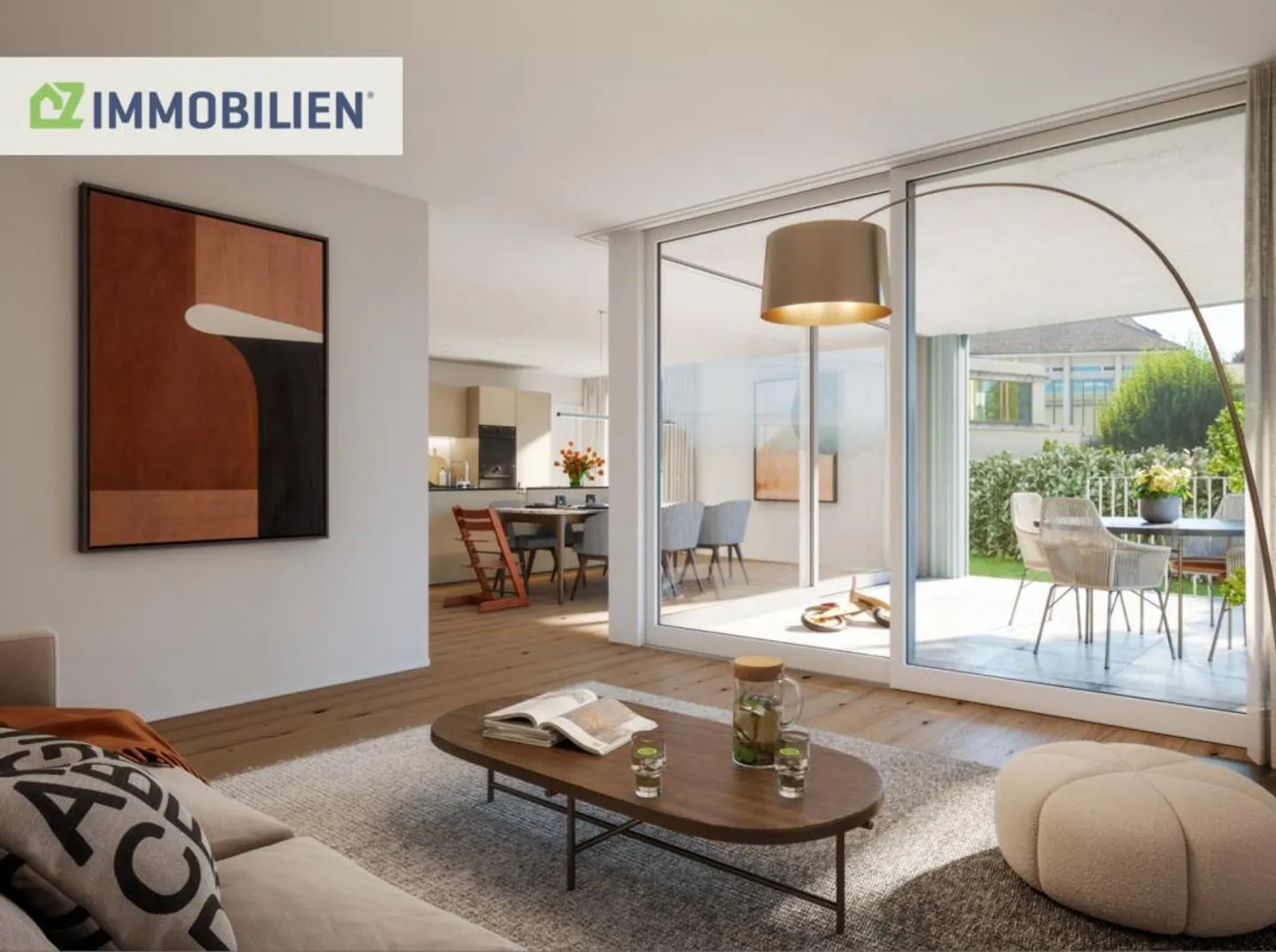 Grosszügige Erdgeschosswohnung mit Loggia und Garten - Foto 1 von 4