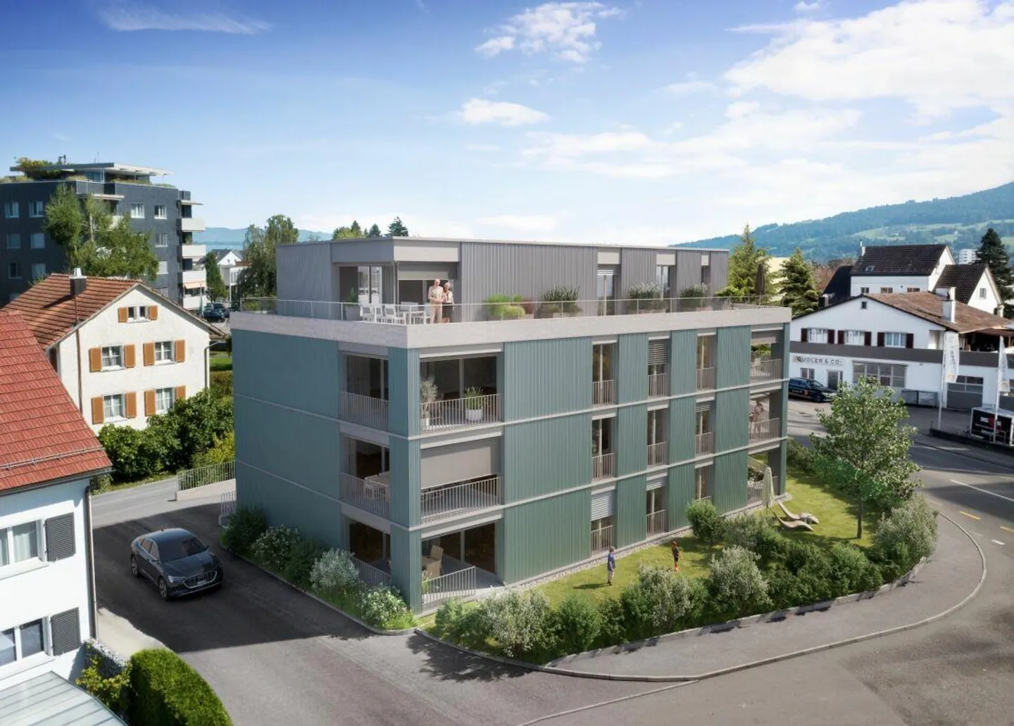 Grosszügige Erdgeschosswohnung mit Loggia und Garten - Foto 2 von 4