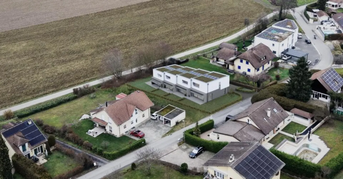 Domdidier, for sale, contiguous villas of 4.5 rooms, with garden - Photo 1 of 5