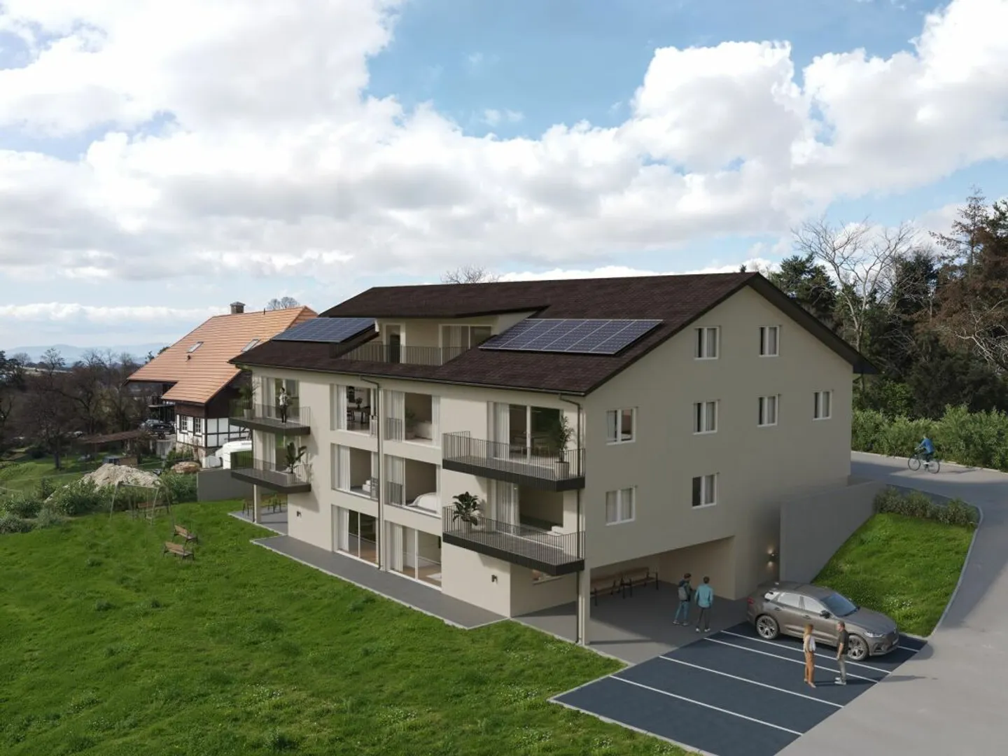 Appartements en attique charmants avec balcon sud - vue panoramique incluse - Photo 7 sur 8