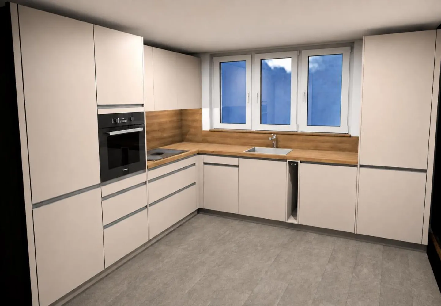 Cucina ristrutturata - Appartamento confortevole di 4,5 stanze in posizione tranquilla - Foto 3 di 9