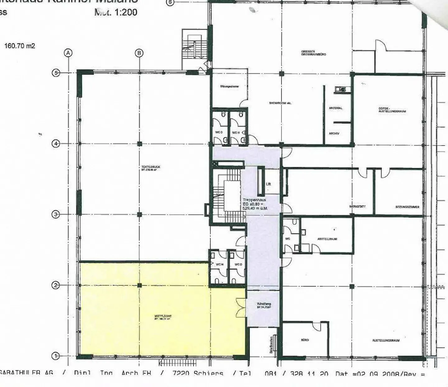 160 m2 ufficio/spazio vendita - Foto 8 di 8