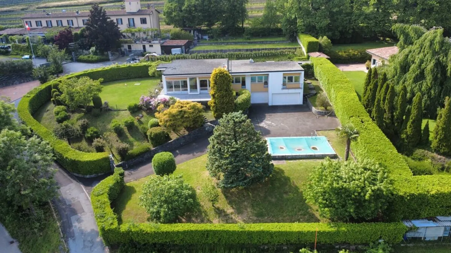 STABIO - EINGETAUCHT IN DAS GRÜN DER WEINBERGE, EINE VON BAUHAUS INSPIRIERTE WOHNUNG - Foto 1 von 12