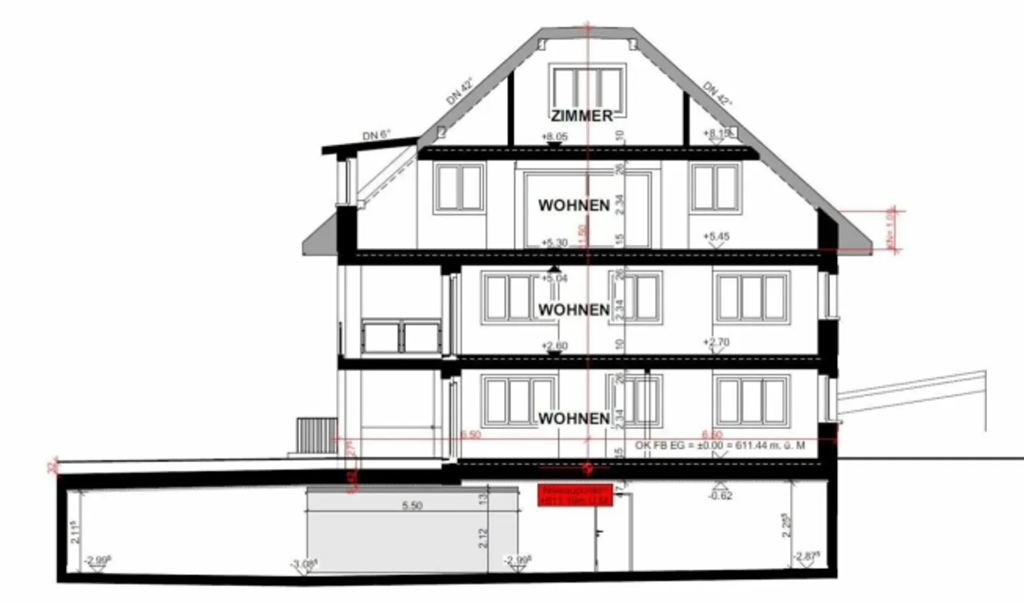In vendita appartamento maisonette di 4½ locali, in Maugwilerstrasse 40 a 9552 Maugwil / 150 m2 di superficie abitabile (aliquota fiscale 9500 Wil) - Foto 8 di 12