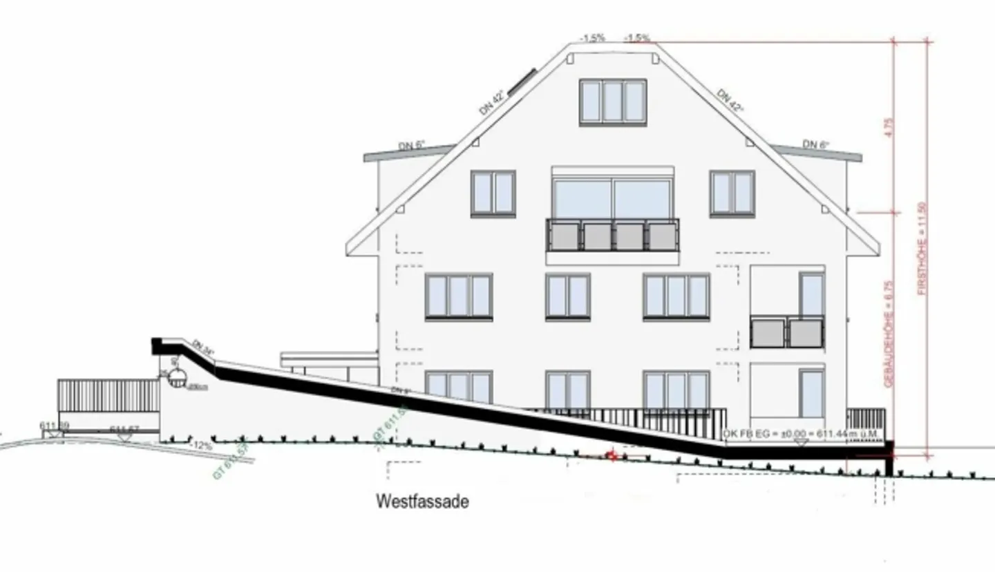 In vendita appartamento maisonette di 4½ locali, in Maugwilerstrasse 40 a 9552 Maugwil / 150 m2 di superficie abitabile (aliquota fiscale 9500 Wil) - Foto 12 di 12